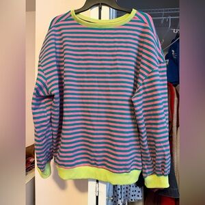 Old Navy Striped Long Sleeve Tee - Pink, Blue, Green